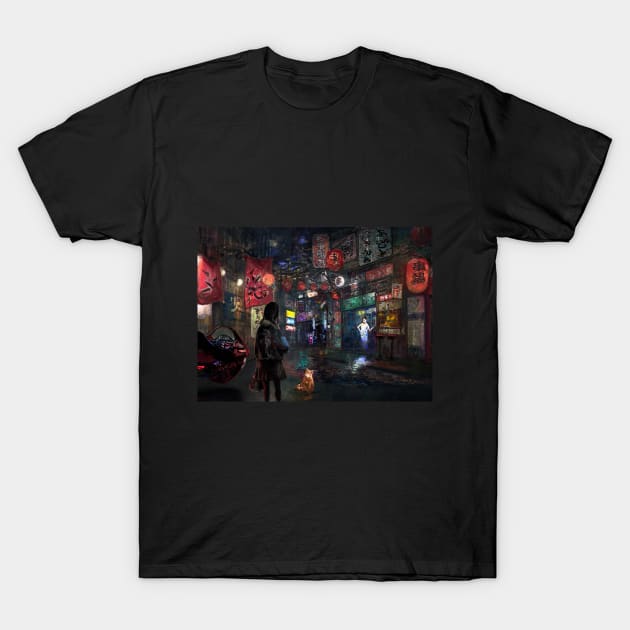 Alone in Tokyo Scifi T Shirt TeePublic